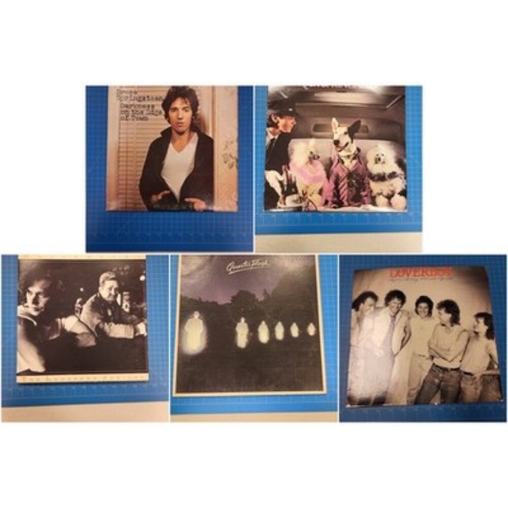 Lot of 5 Rock 80S Vinyl Records LP Bruce Darkness Edge Every Hasnt John Jubilee
